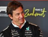 F1: Wolff minimiza tensão após ordem da Mercedes em Zandvoort