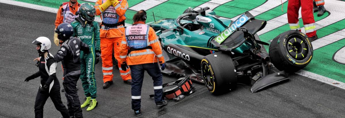F1: Aston Martin troca chassi após forte acidente de Stroll no TL2