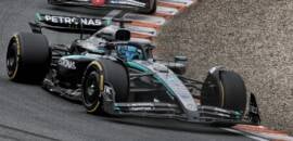 F1: Russell questiona decisão dos comissários após toque com Leclerc