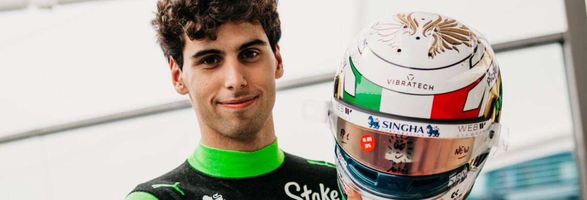 F1: Bortoleto leva capacete especial para GP da Itália