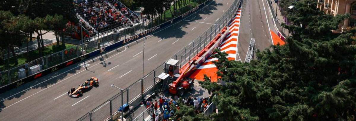 F1: Norris é mais rápido e puxa dobradinha da McLaren no TL1 do GP do Azerbaijão