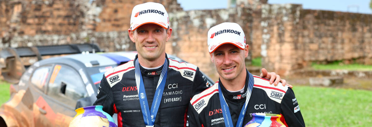 WRC: TOYOTA GAZOO Racing conquista dobradinha no Paraguai e segue firme na liderança do campeonato