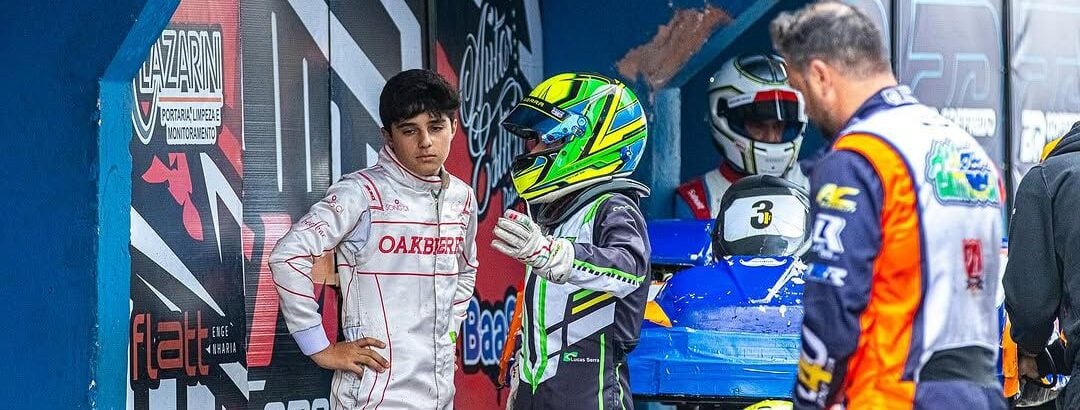 Felipe Massa e Daniel Serra disputam etapa da Copa São Paulo Bradesco de Kart ao lado dos filhos