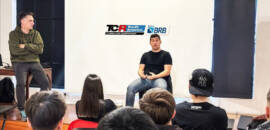 TCR South America junto com estudantes de jornalismo esportivo na ETER