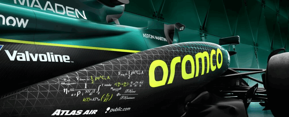 F1: Aston Martin leva pintura com fórmulas científicas para GP dos Estados Unidos