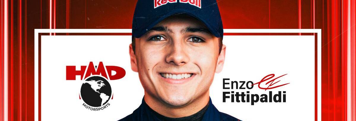 Enzo Fittipaldi disputa temporada 2026 da Indy NXT pela HMD Motorsports