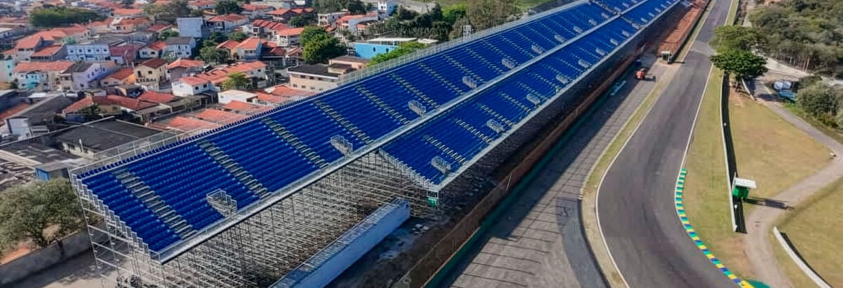 F1: Setor G de Interlagos ganha conforto com arquibancadas usadas nas Olimpíadas de Paris; veja fotos