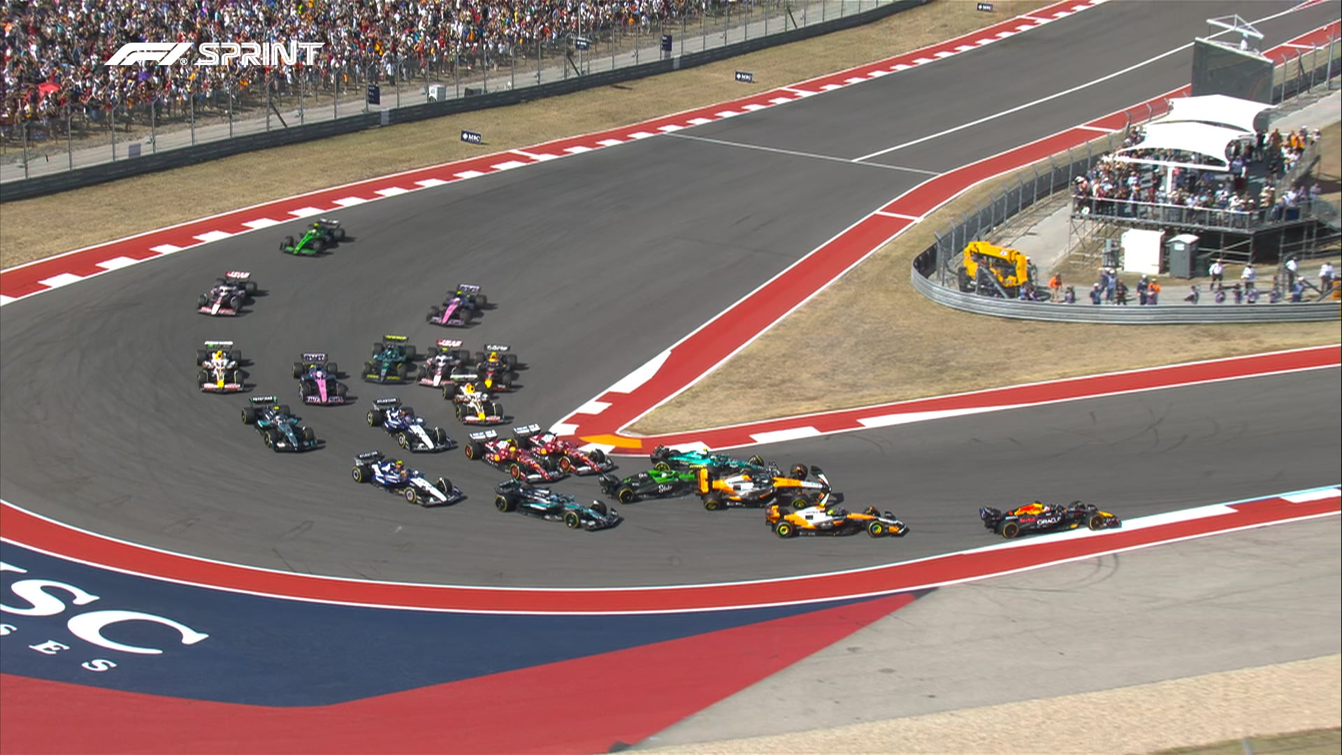 F1: Dupla da McLaren abandona em batida na largada da Sprint em Austin F1: Dupla da McLaren abandona em batida na largada da Sprint em Austin