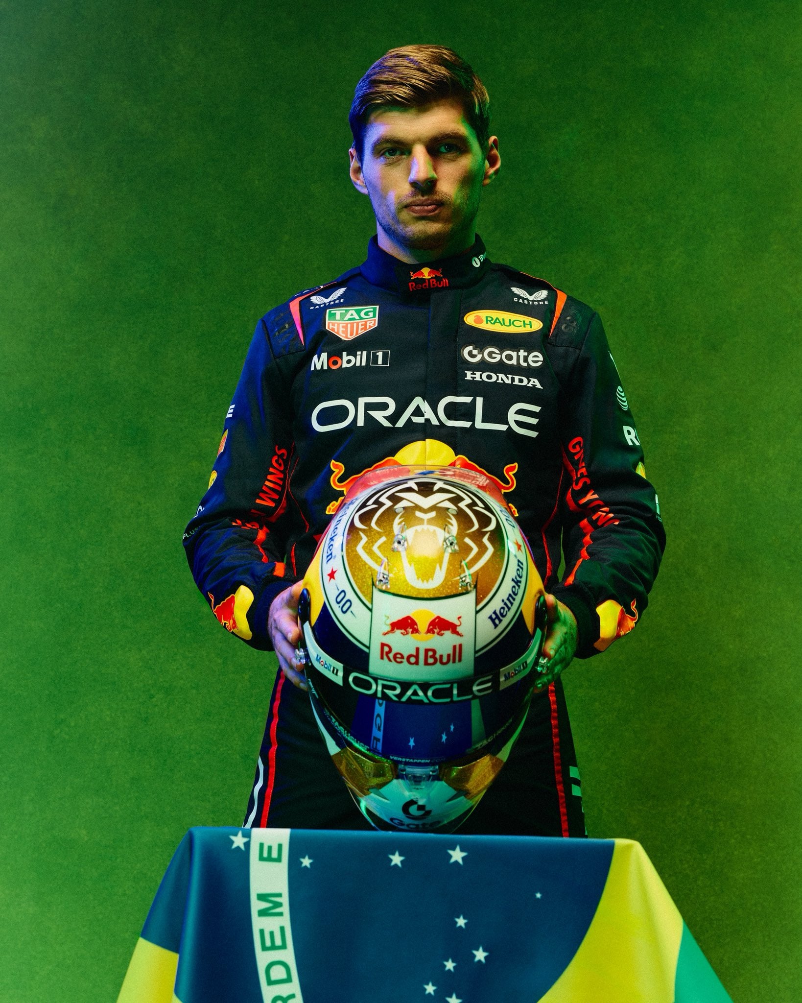 F1: Verstappen apresenta capacete especial para GP de São Paulo F1: Verstappen apresenta capacete especial para GP de São Paulo