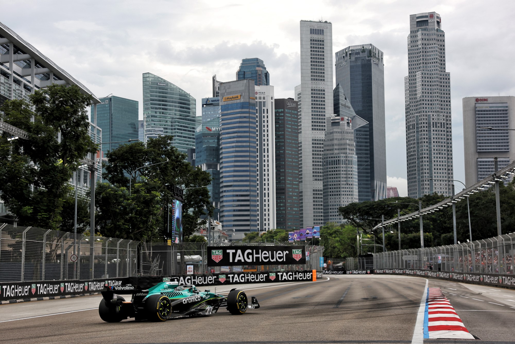 F1: As imagens dos primeiros treinos do GP de Singapura Lance Stroll (CDN) Aston Martin F1 Team AMR25.