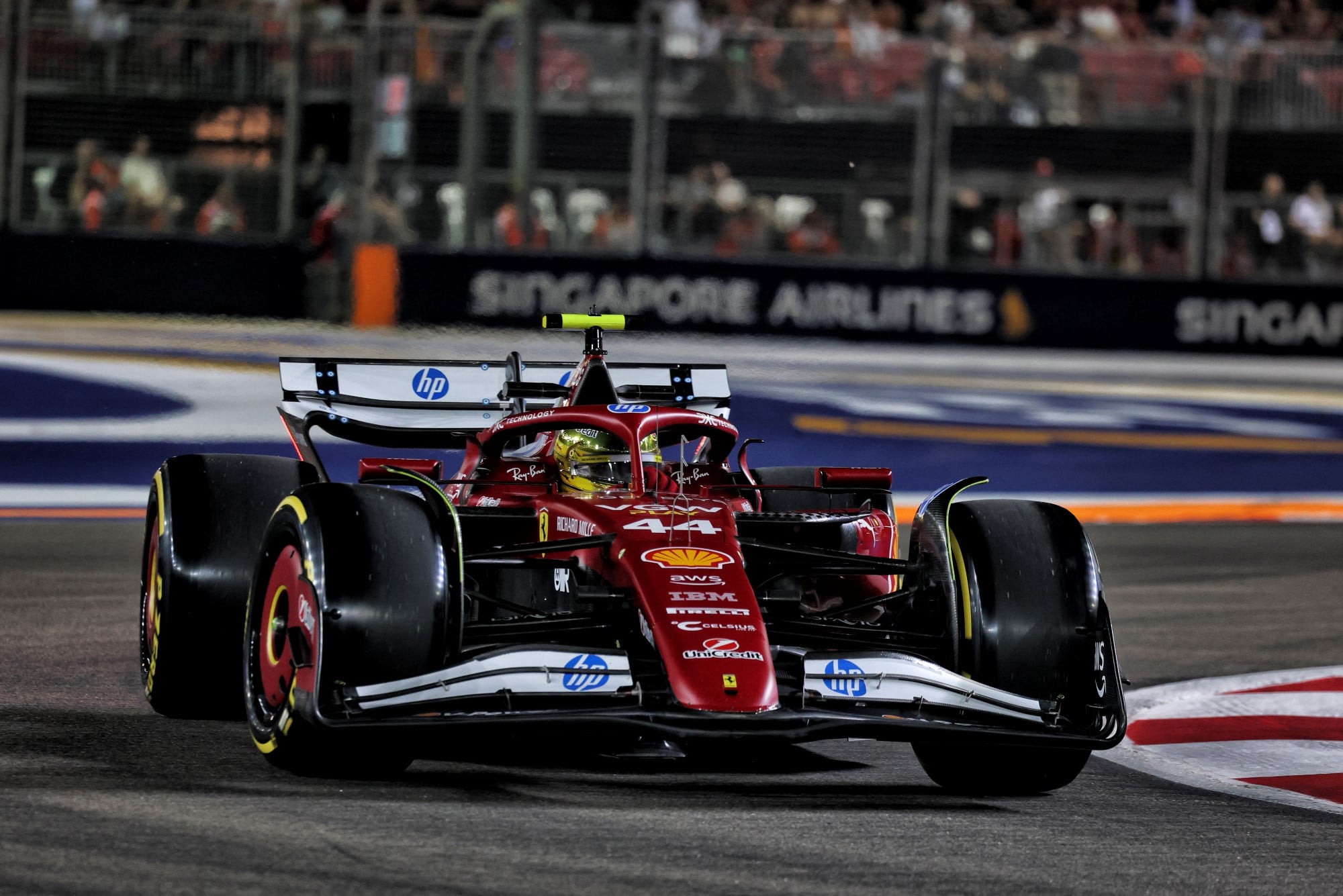 F1: Vasseur defende Ferrari e minimiza críticas de Alonso sobre segurança em Singapura Lewis Hamilton (GBR) Ferrari SF-25.