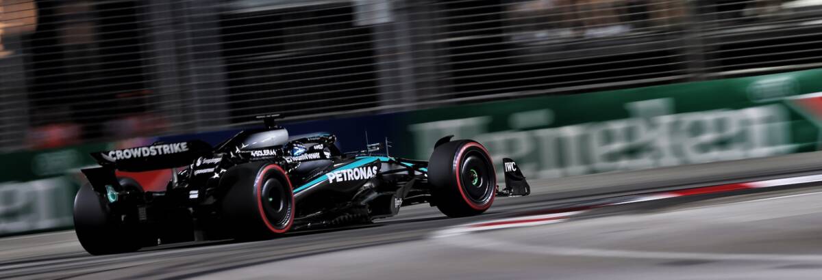 F1: Russell supera Verstappen e fica com a pole position do GP de Singapura