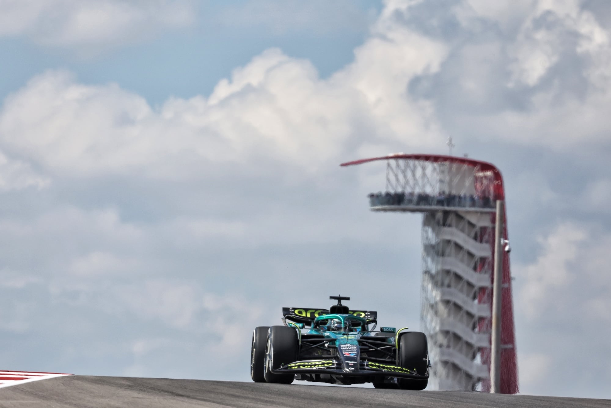 F1: Confira as imagens do primeiro dia do GP dos Estados Unidos Lance Stroll (CDN) Aston Martin F1 Team AMR25.