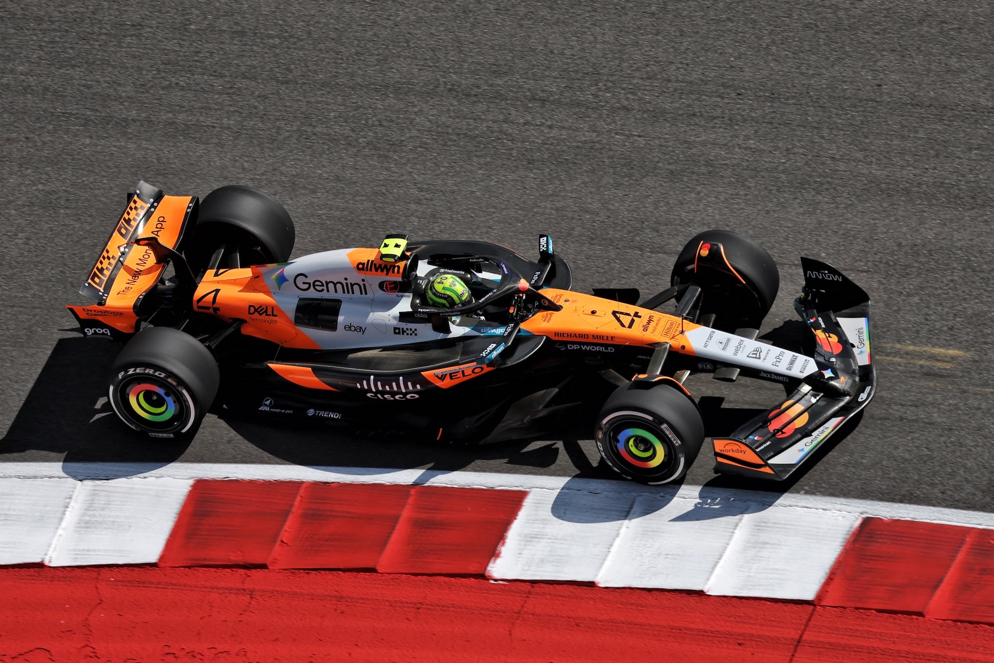 F1: Simulações indicam equilíbrio entre Red Bull e McLaren na Sprint em Austin Lando Norris (GBR) McLaren MCL39.