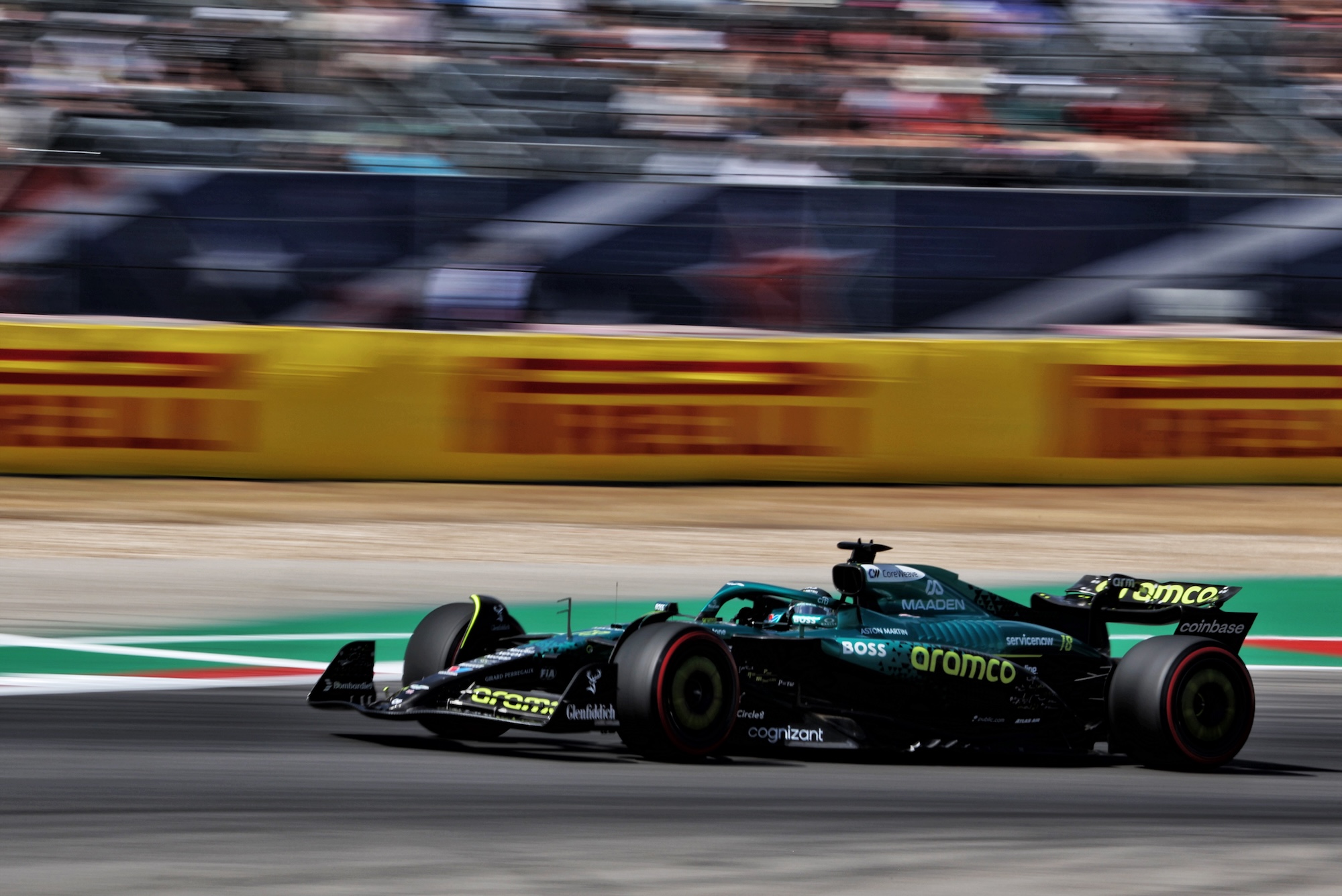 F1: Confira as imagens do primeiro dia do GP dos Estados Unidos Lance Stroll (CDN) Aston Martin F1 Team AMR25.