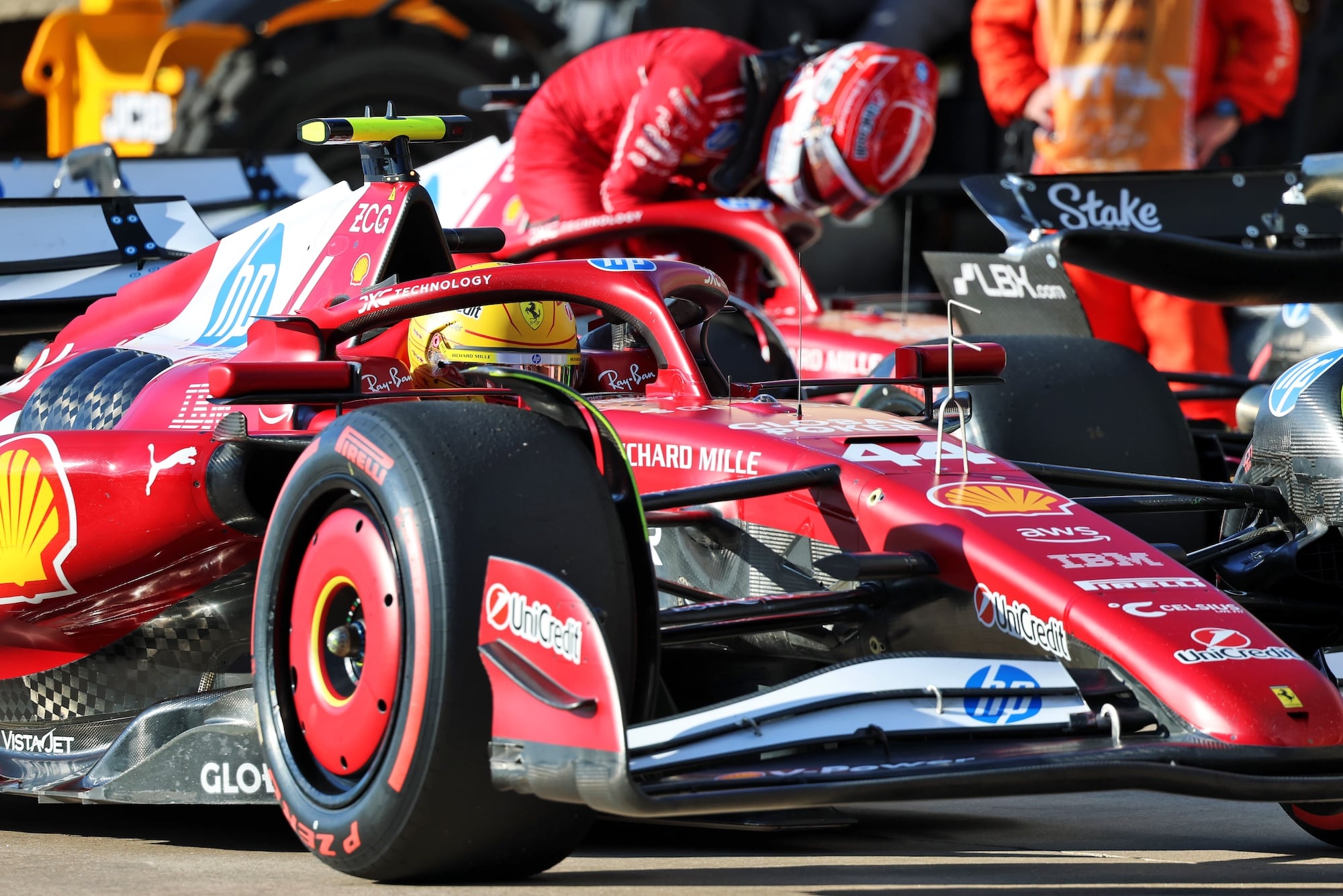 F1: Desempenho de Hamilton em Austin anima Ferrari para o GP do México Lewis Hamilton (GBR) Ferrari SF-25 in Sprint qualifying parc ferme.