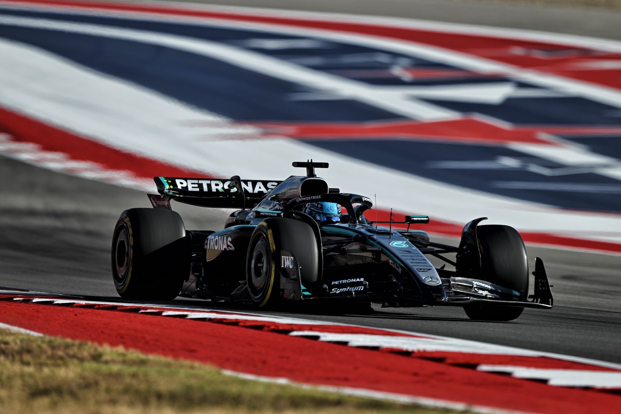 F1: Confira as imagens do primeiro dia do GP dos Estados Unidos George Russell (GBR) Mercedes AMG F1 W16.