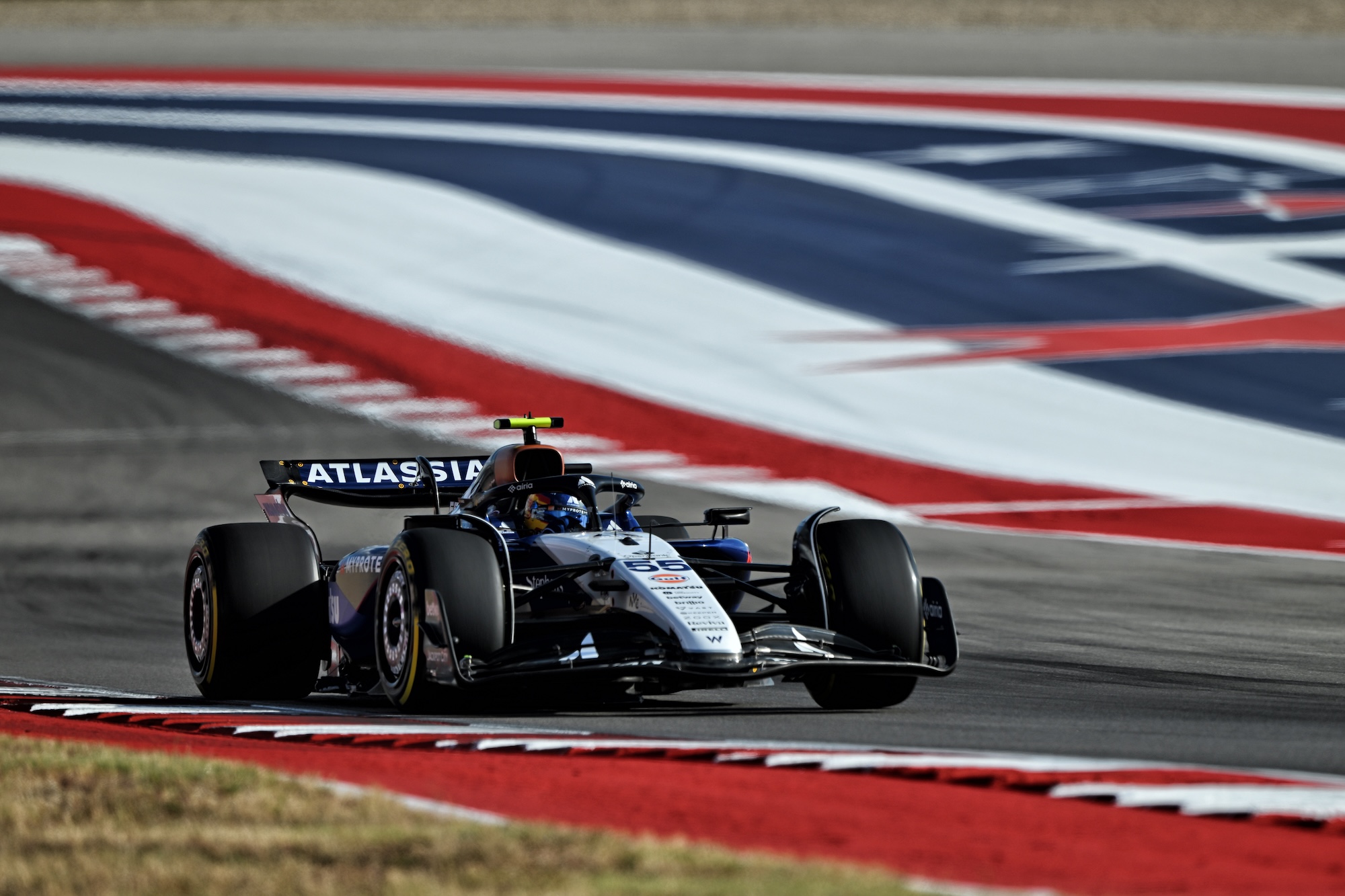 F1: Confira as imagens do primeiro dia do GP dos Estados Unidos Carlos Sainz (ESP) Atlassian Williams Racing FW47.