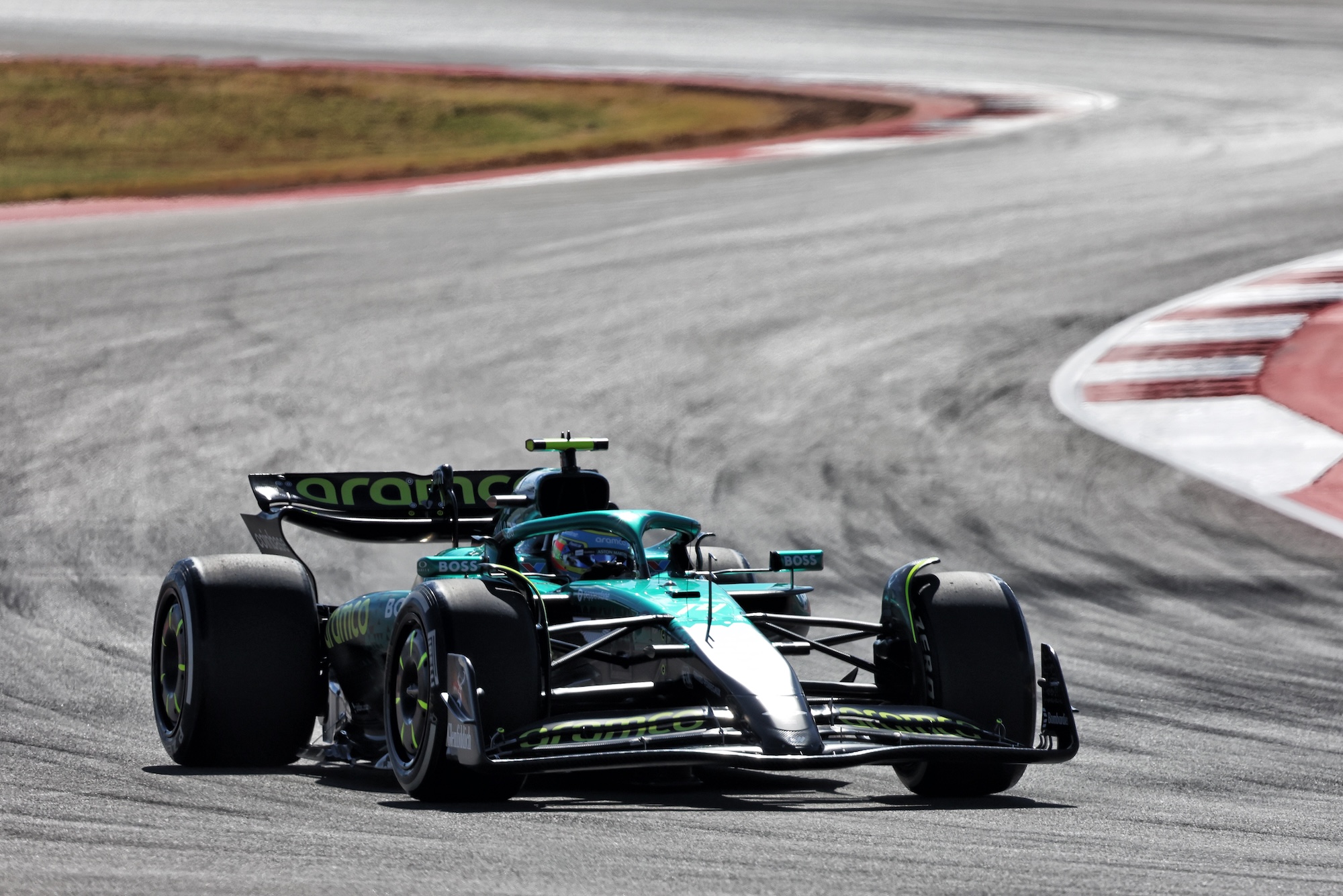 F1: Confira as imagens deste sábado do GP dos Estados Unidos 2025 Fernando Alonso (ESP) Aston Martin F1 Team AMR25.