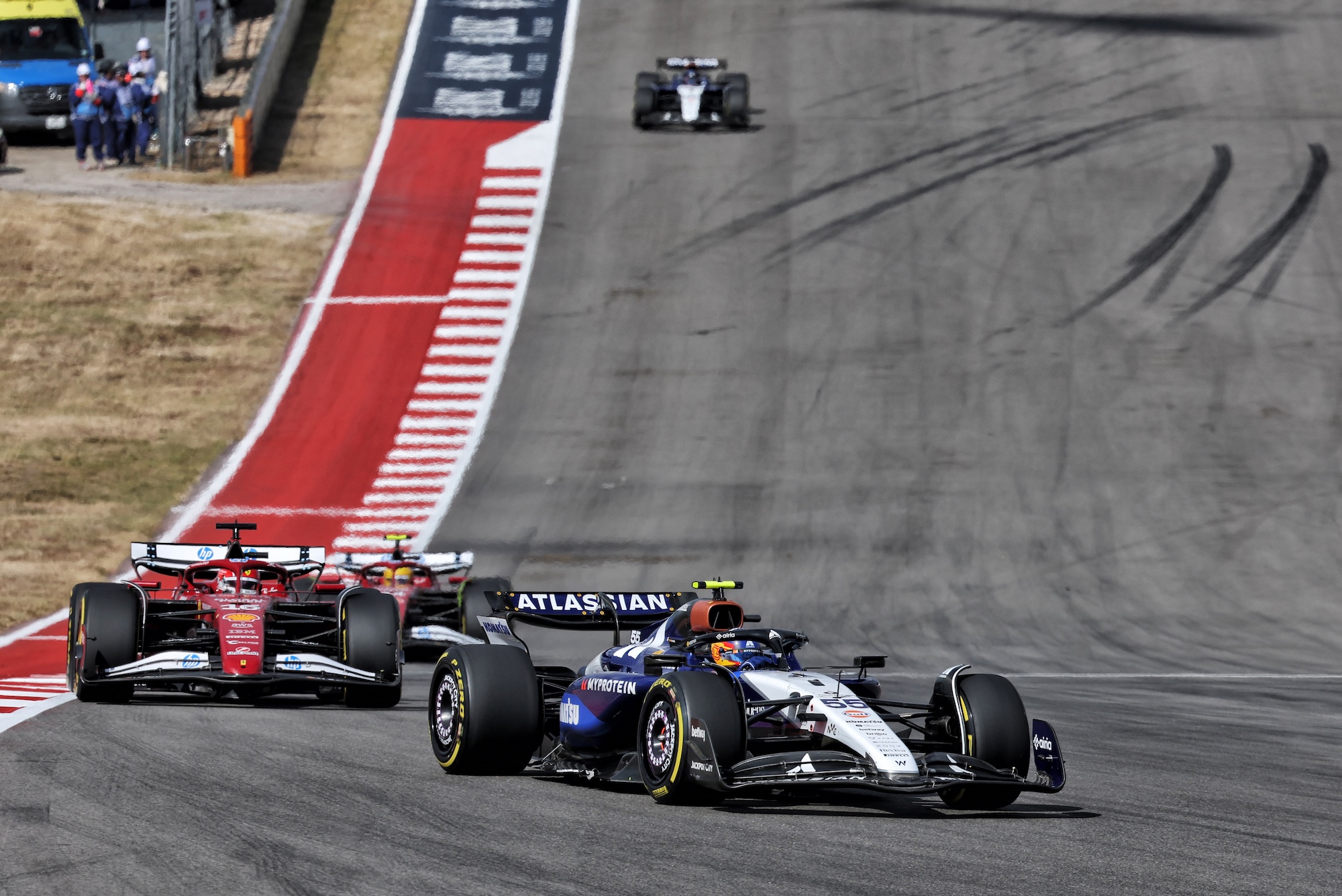 F1: Confira as imagens deste sábado do GP dos Estados Unidos 2025 Carlos Sainz (ESP) Atlassian Williams Racing FW47.