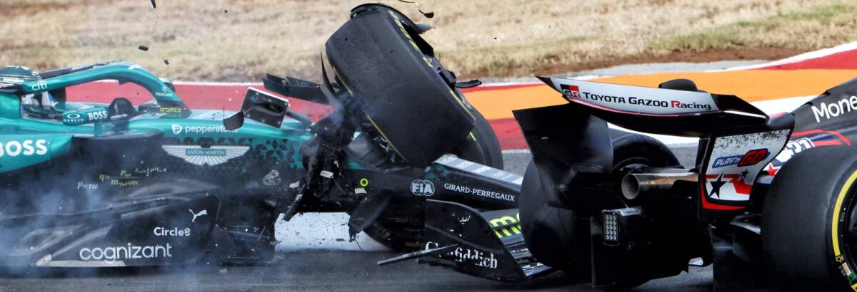 Os principais acidentes da temporada de 2025 da F1