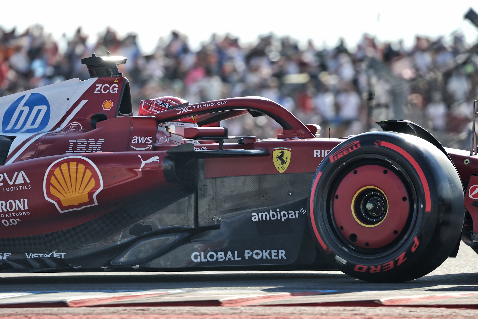 F1: Confira as imagens deste sábado do GP dos Estados Unidos 2025 Charles Leclerc (MON) Ferrari SF-25.