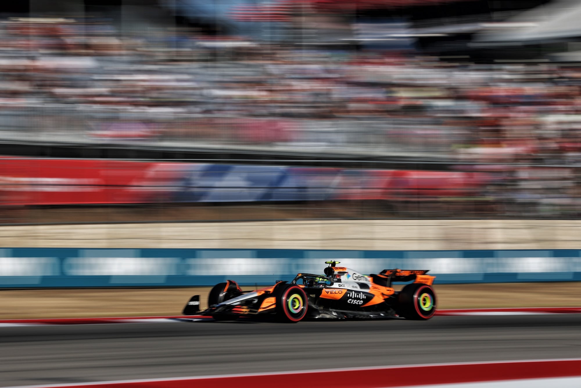 F1: Confira as imagens deste sábado do GP dos Estados Unidos 2025 Lando Norris (GBR) McLaren MCL39.