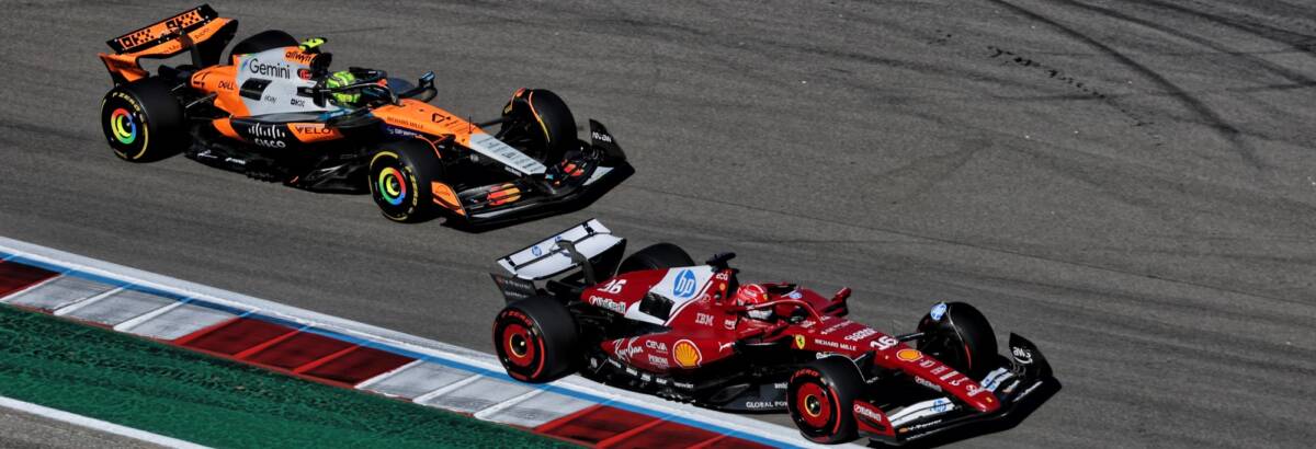 F1: Norris e Leclerc têm forte disputa e “brincam” após a corrida no Texas