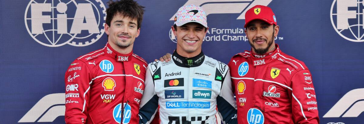 F1: Norris brinca sobre técnica usada pelos pilotos da Ferrari