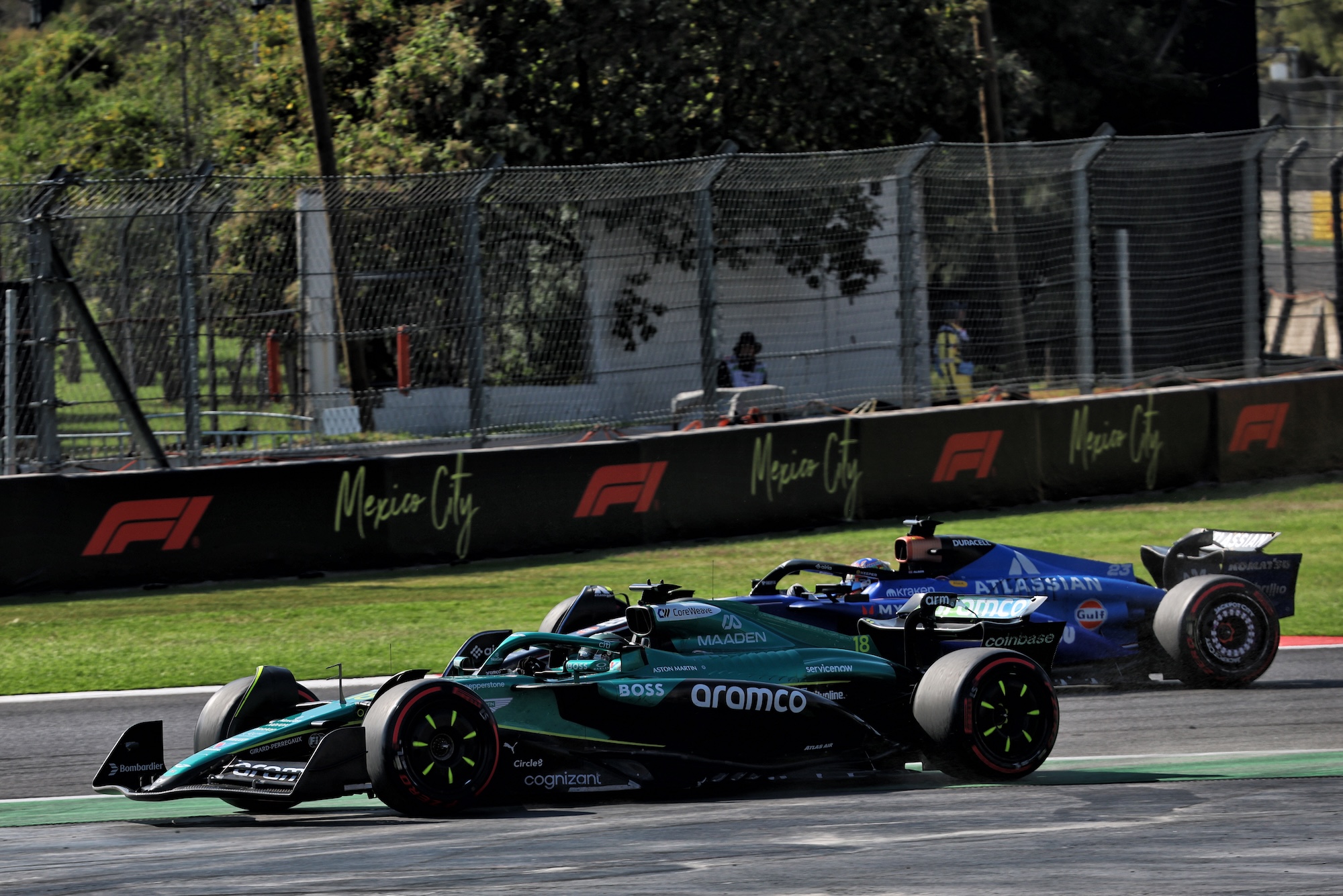 Lance Stroll (CDN) Aston Martin F1 Team AMR25 runs wide.