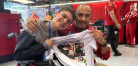 F1: Reencontro de Cadu Campos e Hamilton emociona paddock em Interlagos