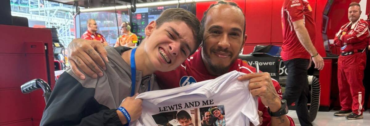 F1: Reencontro de Cadu Campos e Hamilton emociona paddock em Interlagos