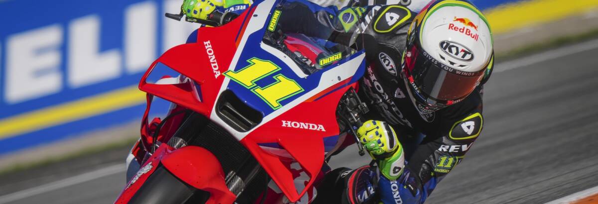 Diogo Moreira estreia na MotoGP e anima teste de Valência