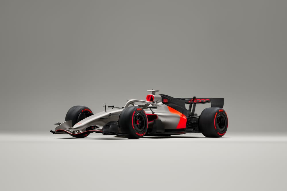 Audi apresenta conceito do carro para estreia na F1 em 2026 Audi apresenta conceito do carro para estreia na F1 em 2026