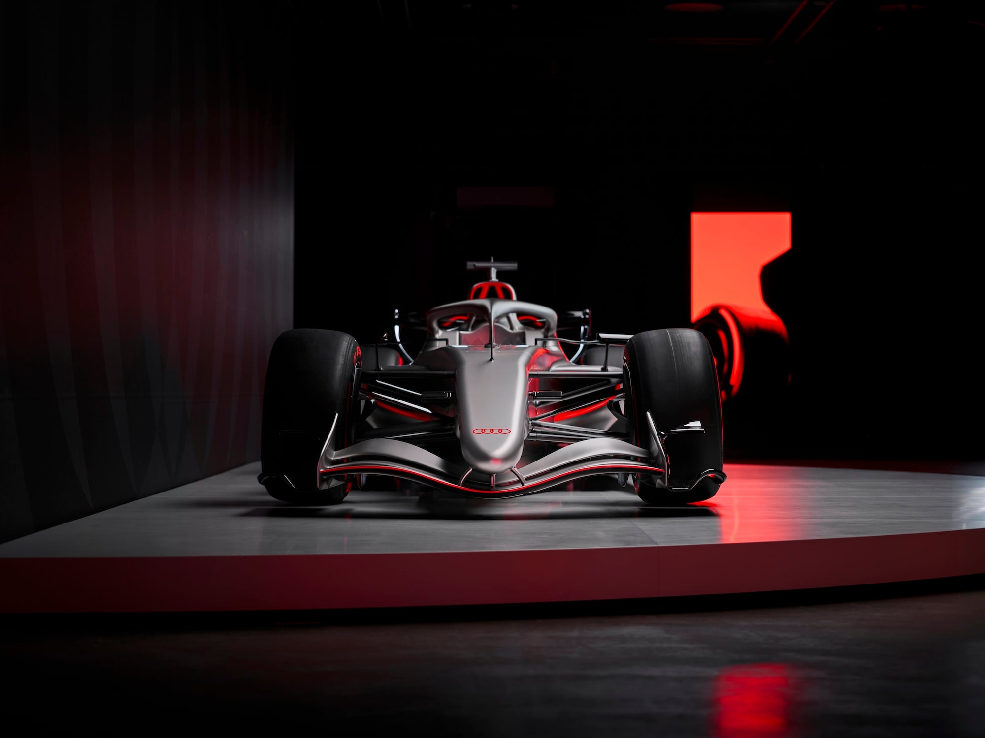 The Audi R26 Concept previews the brand’s identity in the pinnacle of motorsport. Impressions from the reveal event “Audi One” in Munich, November 12, 2025.