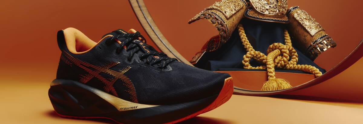 ASICS e Marca Senna lançam NOVABLAST™ 5 inspirado em capacete samurai presenteado a Ayrton Senna