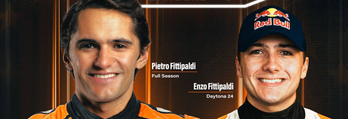 Irmãos Pietro e Enzo Fittipaldi disputam juntos as 24 Horas de Daytona com a Pratt Miller