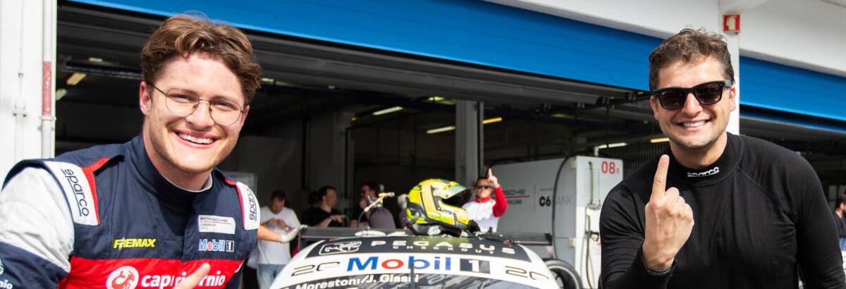 Porsche: Giassi e Morestoni chegam a Interlagos na briga pelo título da Carrera Rookie