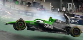 F1: Bortoleto sofre acidente na volta final da Sprint do GP de São Paulo