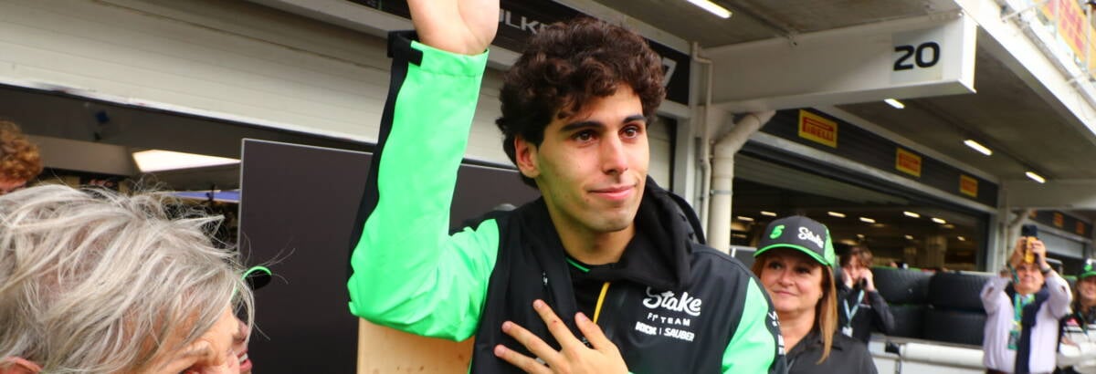 F1: Bortoleto se emociona após abraço da família no GP de São Paulo