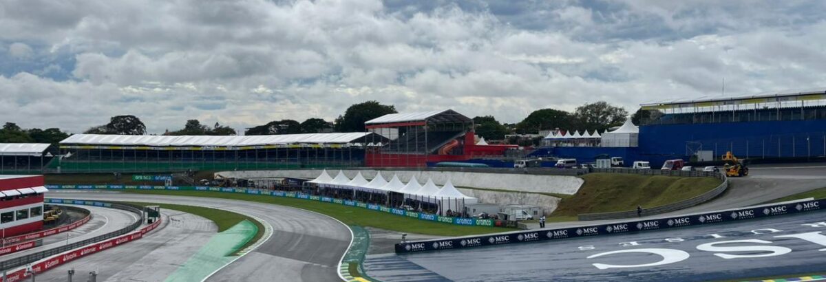 F1: Sábado em Interlagos amanhece com clima abafado após chuva na madrugada