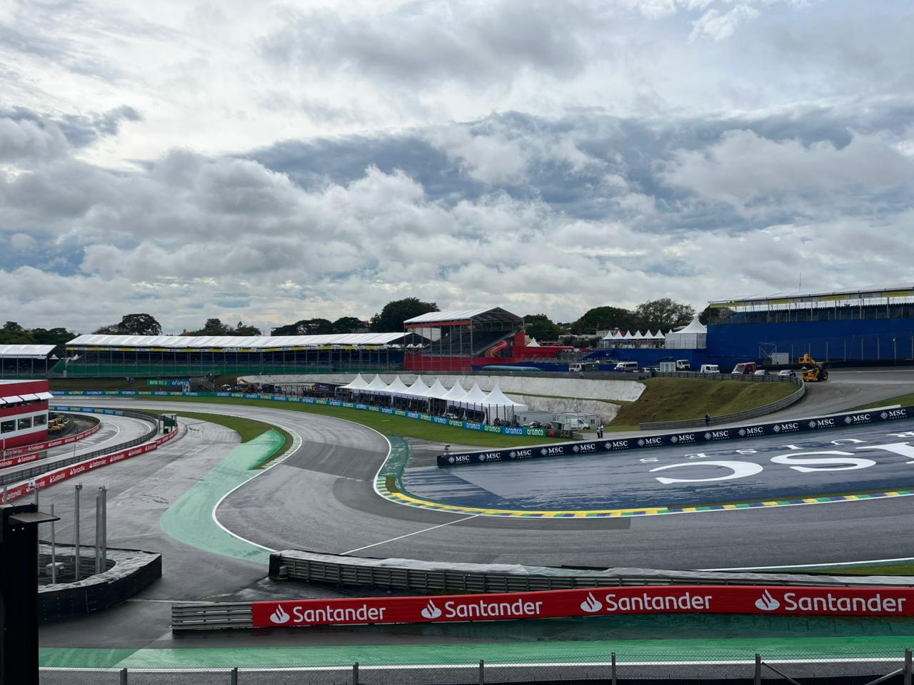 F1: Sábado em Interlagos amanhece com clima abafado após chuva na madrugada Interlagos