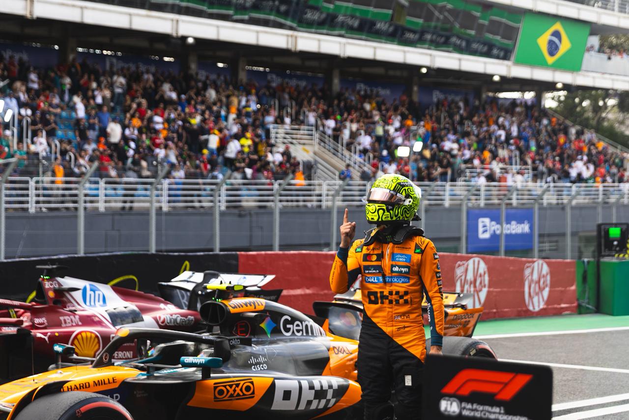 F1: Pole position, Norris dá dica a Antonelli antes da largada no GP de São Paulo Lando Norris