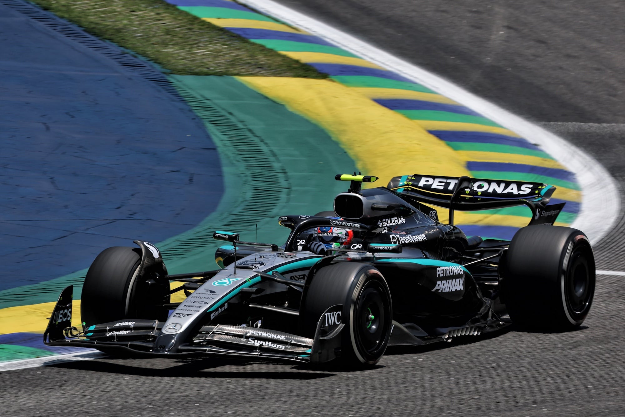 F1: As imagens do primeiro dia de atividades do GP de São Paulo Andrea Kimi Antonelli (ITA) Mercedes AMG F1 W16.