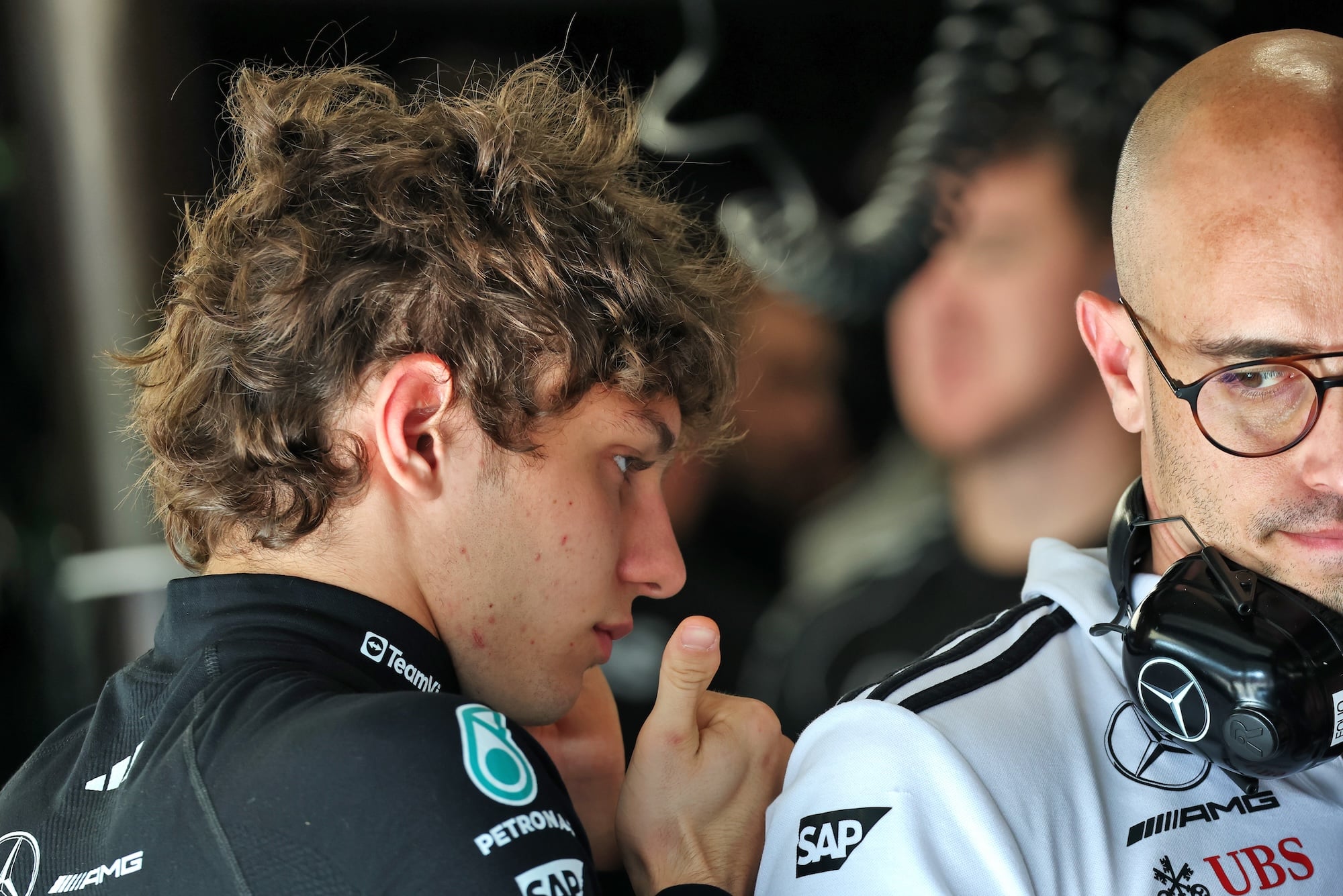 F1: As imagens do primeiro dia de atividades do GP de São Paulo Andrea Kimi Antonelli (ITA) Mercedes AMG F1.