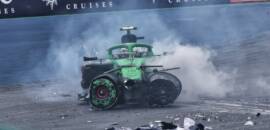 F1: Confira a sequência de fotos do acidente impressionante de Bortoleto no GP de São Paulo