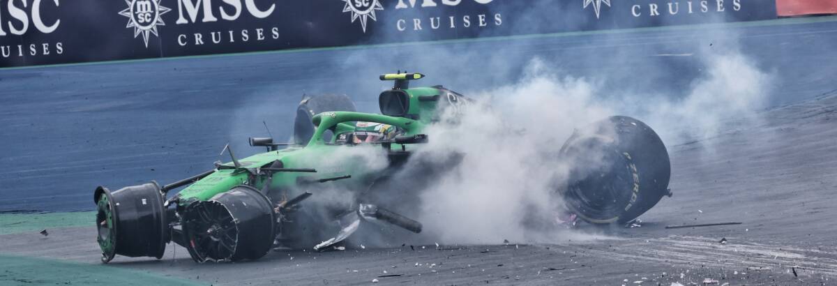 F1: Bortoleto sofreu impacto de 57G em acidente na Sprint em Interlagos