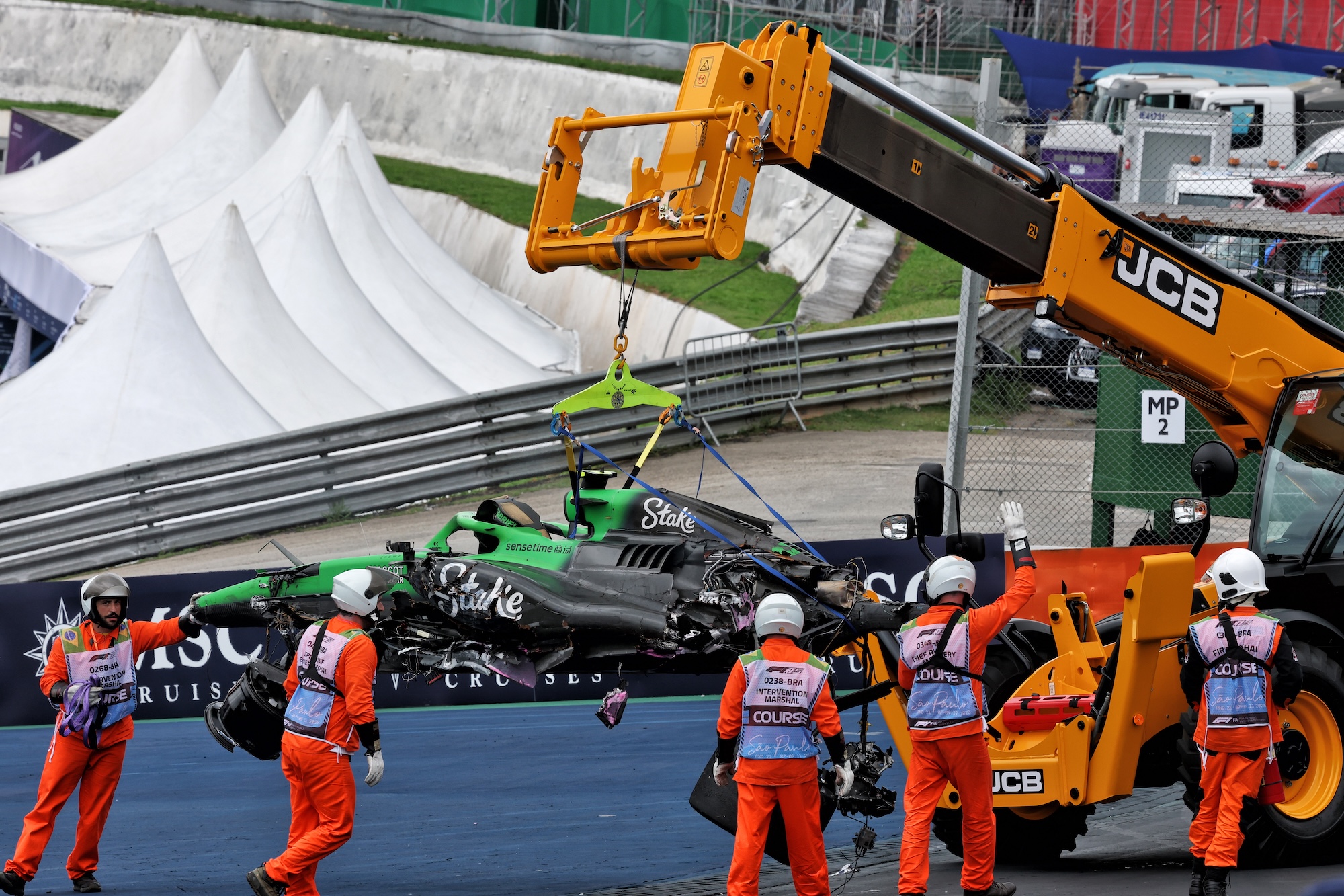 Gabriel Bortoleto (BRA) Sauber C45 crashed out of the race.