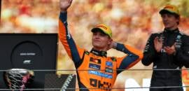 F1: Norris mantém foco e diz que nada muda com Verstappen mais próximo