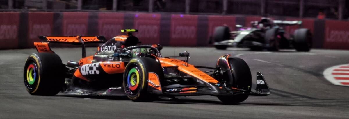 F1: Norris é o mais rápido no TL2 marcado por nova falha estrutural no asfalto de Las Vegas